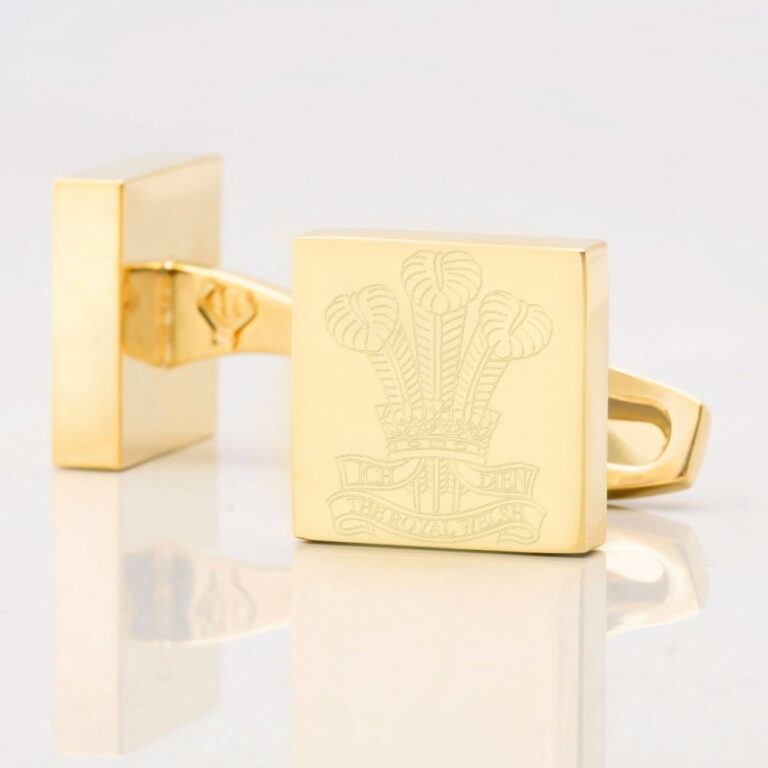Royal Welsh Regiment Engraved Gold