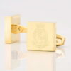 Royal Wessex Yeomanary Engraved Gold Cufflinks