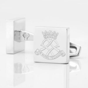 Royal Yeomanary Engraved Silver Cufflinks