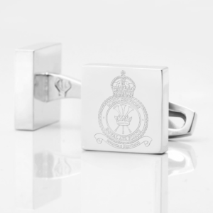 RAF Music Services-engraved-silver-cufflinks