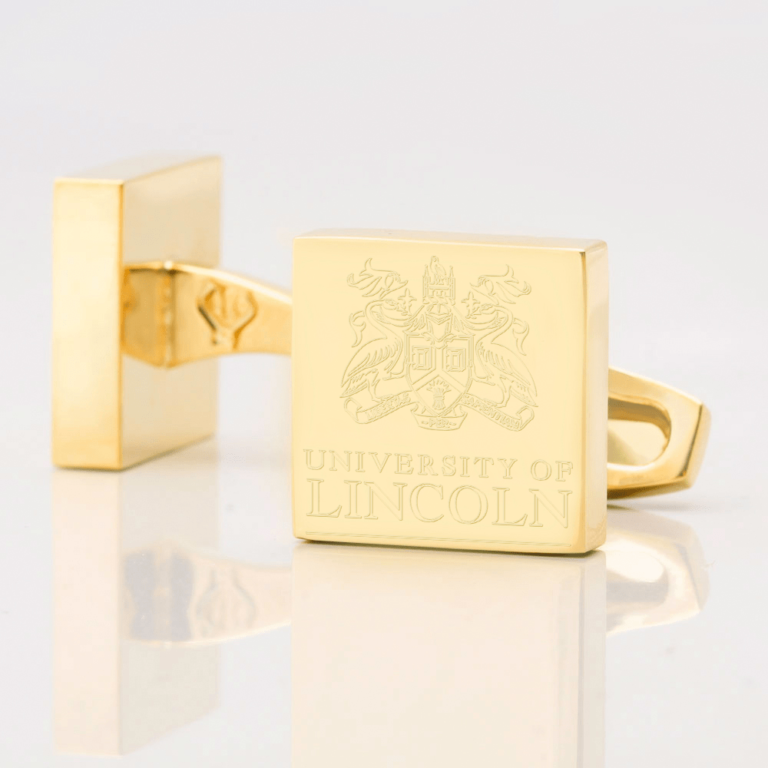 University Of Lincoln Engraved Gold