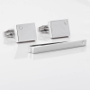 Birthstone-Clear-Crystal-Cufflinks-Tie-Slide-Set-new