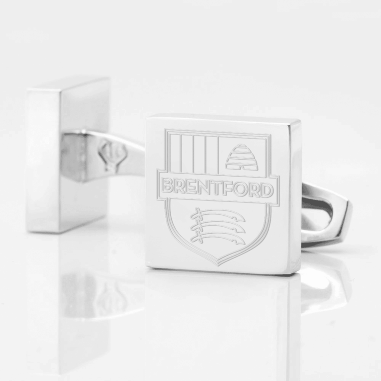 Brentford Football Club Engraved Silver Cufflinks