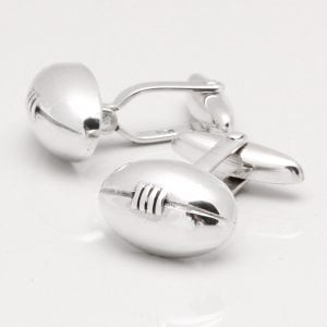 Sterling Silver Rugby Ball Cufflinks 1 of 1 300x300