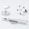Yorkshire Rose Cufflinks Tie Slide Set Gallery 1 of 1
