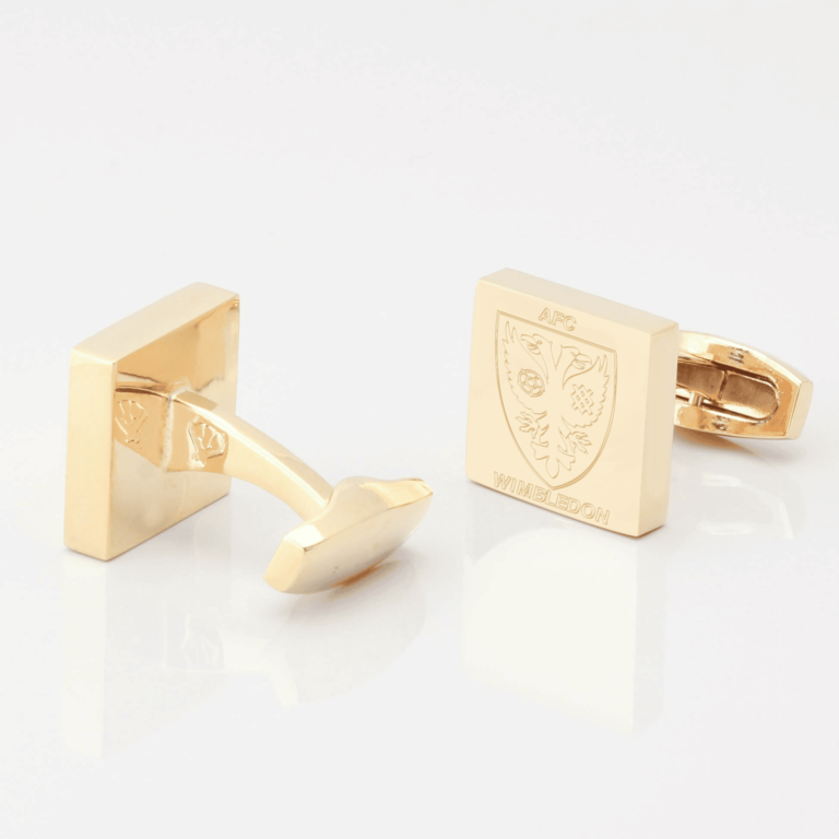 AFC Wimbledon Cufflink Gold 1