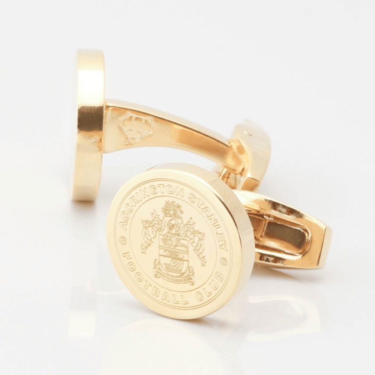 Accrington Stanley Cufflink Gold