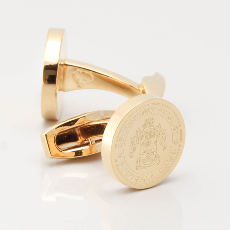 Accrington Stanley FC Cufflink Gold