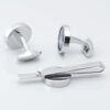 Circular Photo Cufflinks Tie Slide Set Gallery 3144
