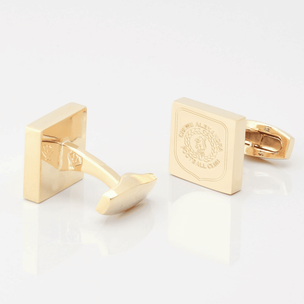 Crewe Alexandra Cufflink Gold 1