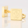 Ferrari F1 Engraved Cufflink Gold