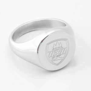 Motherwell Football Club Engraved Silver Signet Ring