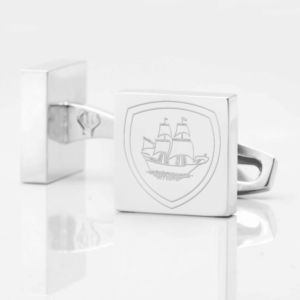 Plymouth Football Club Engraved Silver Cufflinks