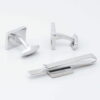 Rectangular Photo Cufflinks Tie Slide Set Gallery 3147