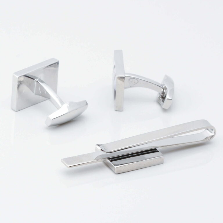 Rectangular Photo Cufflinks Tie Slide Set Gallery 3147