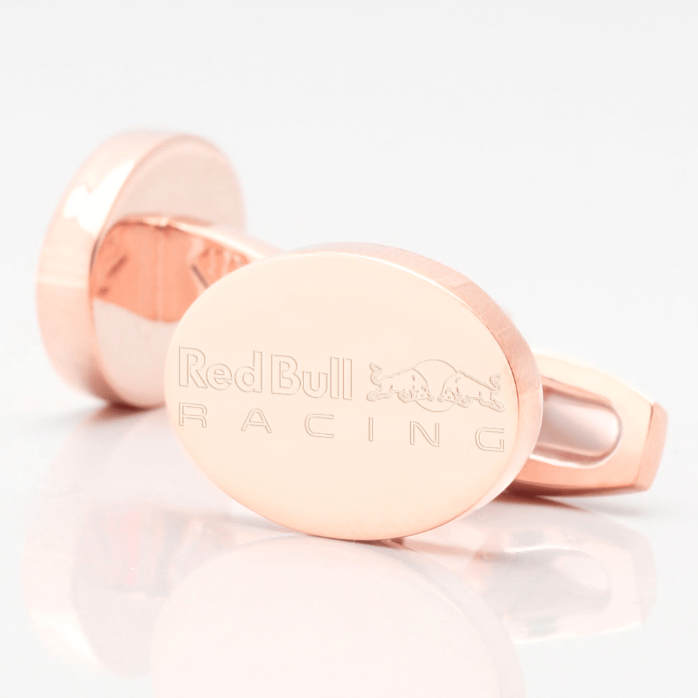Red Bull Racing F1 Engraved Cufflink Rose Gold