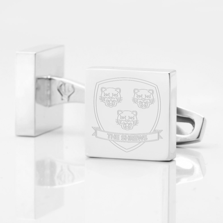 Shrewsbury-Town-Football-Engraved-Square-Silver-Cufflinks