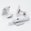 Square Photo Cufflinks Tie Slide Set Gallery 3150