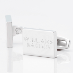 Williams Racing F1 Engraved Cufflink Silver