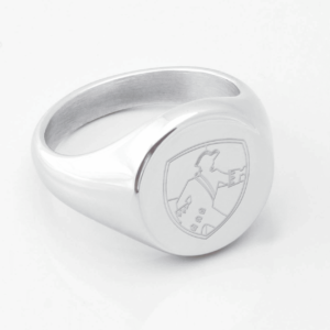 Bristol Rovers Football Club Engraved Silver Signet Ring