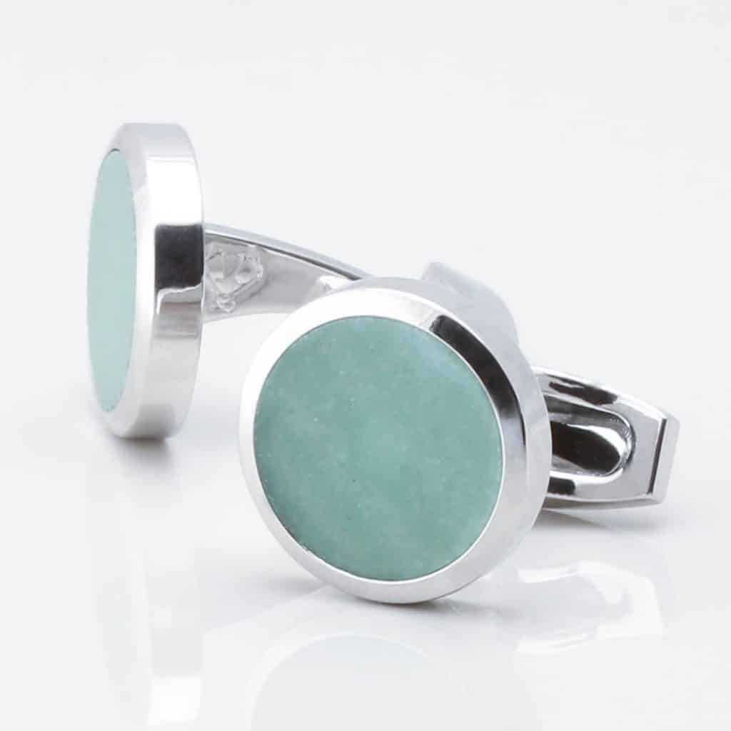 Green Aventurine Cufflinks 3282