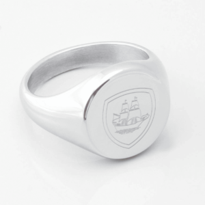 Plymouth Football Club Engraved Silver Signet Ring