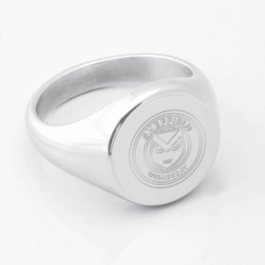 Sheffield Wednesday Football Club Engraved Silver Signet Rings