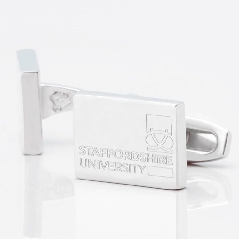 Staffordshire university Silver Cufflink