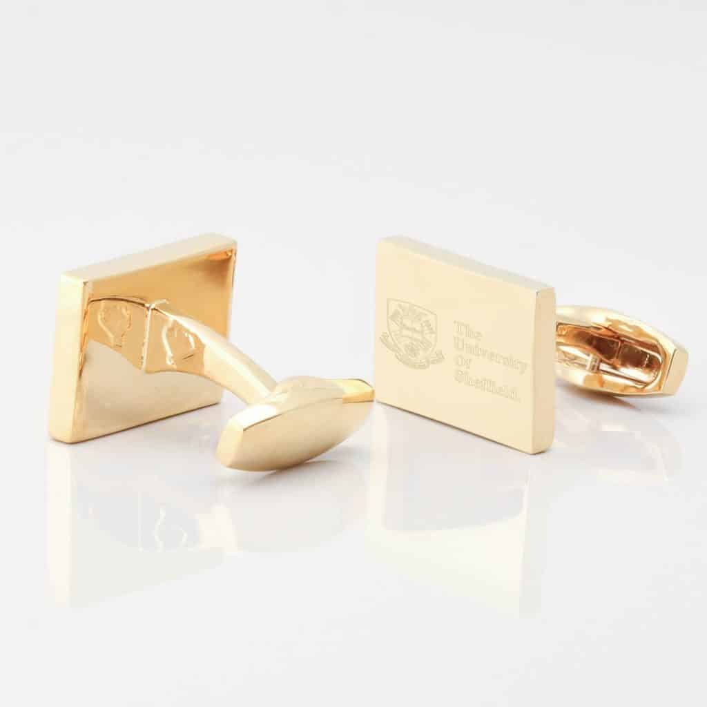 University of Sheffield gold Cufflinks 1