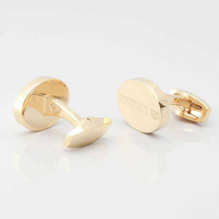 University of Stirling gold Cufflinks 1