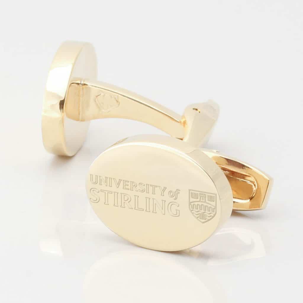 University of Stirling gold Cufflinks 2
