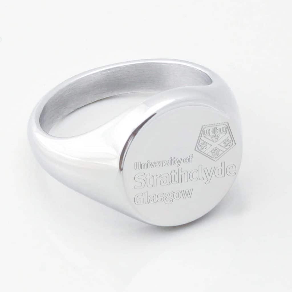 University of Strathclyde Glasgow Silver signet