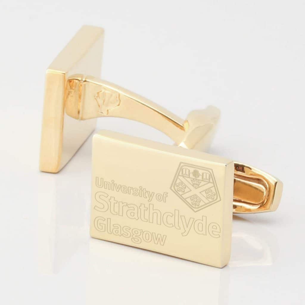 University of Strathclyde Glasgow gold Cufflinks 2