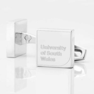 University of south wales Silver Cufflink