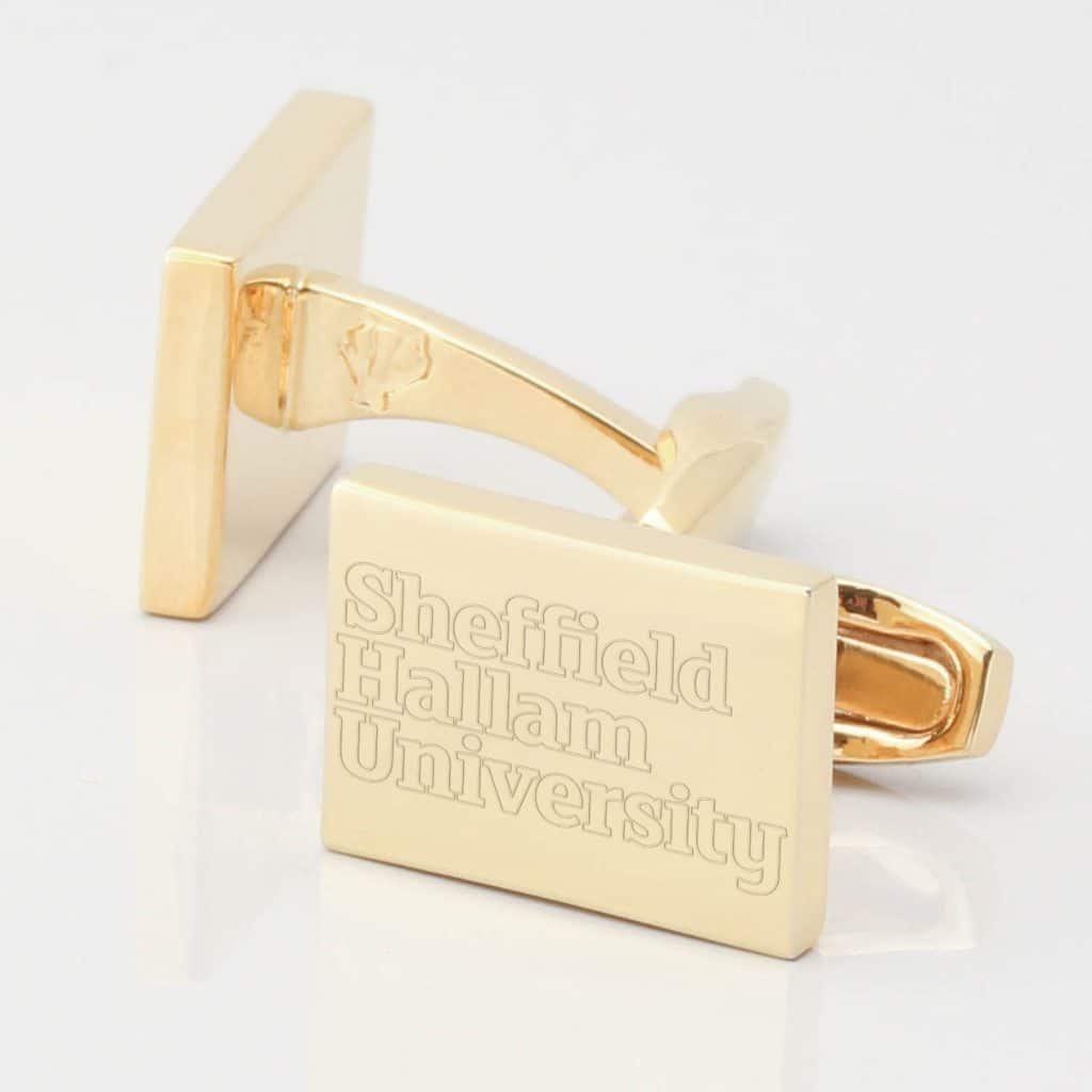 sheffield hallam university gold Cufflinks 2