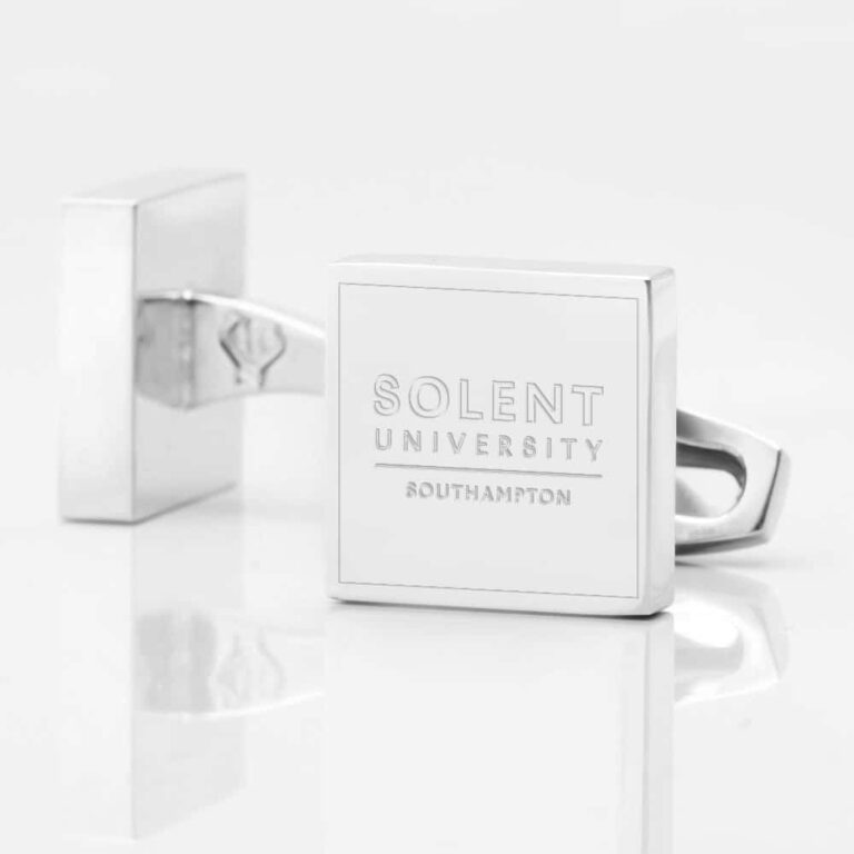 solent university southampton Silver Cufflink