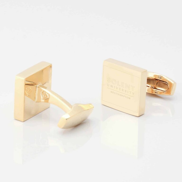 solent university southampton gold Cufflink 1
