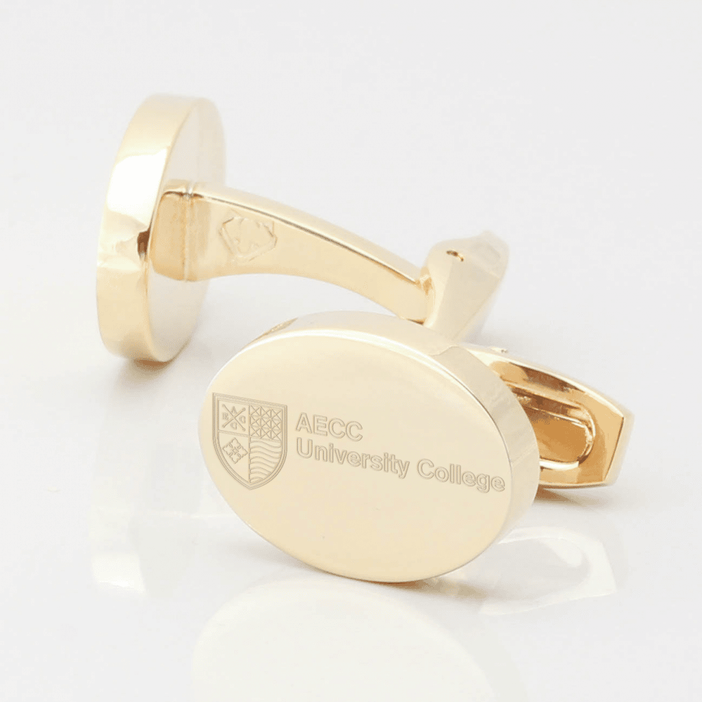 AECC University College Cufflinks Gold 2