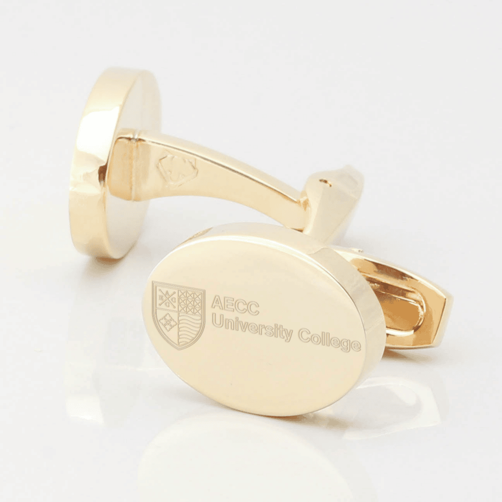AECC University College Cufflinks Gold 2