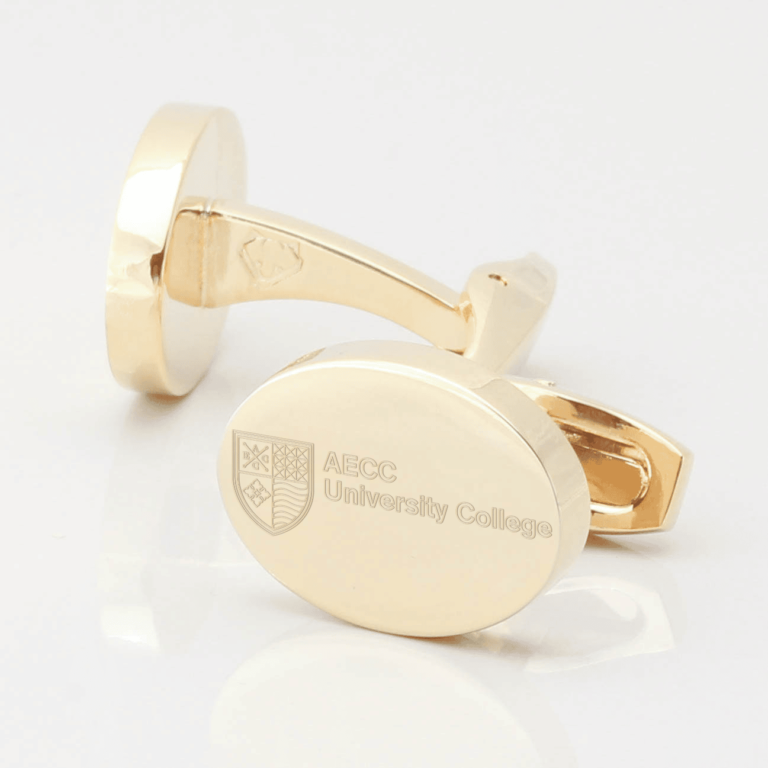 AECC University College Cufflinks Gold 2