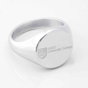 AECC University College Signet Ring Silver