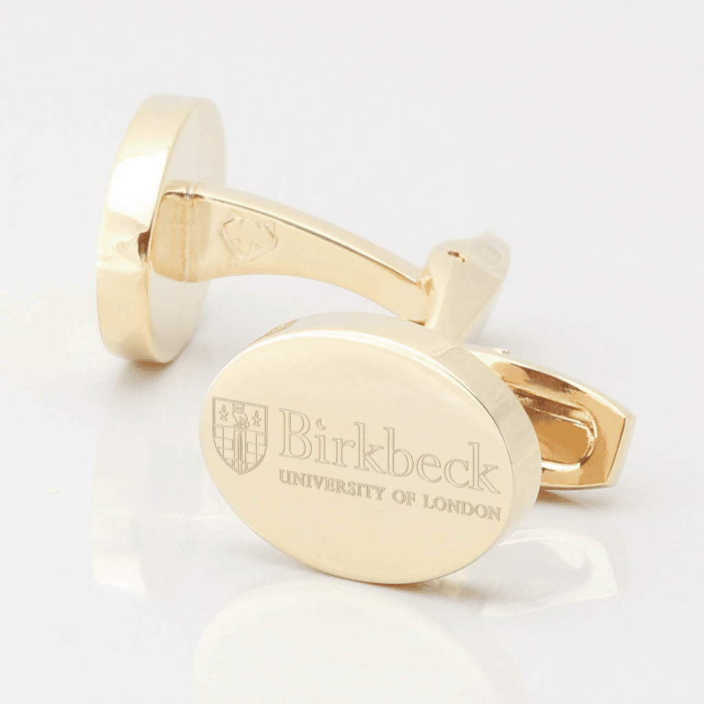 Birbeck University Cufflinks Gold 2