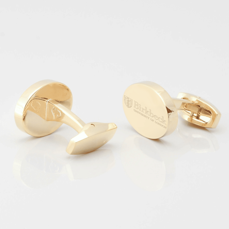 Birbeck University Cufflinks Gold