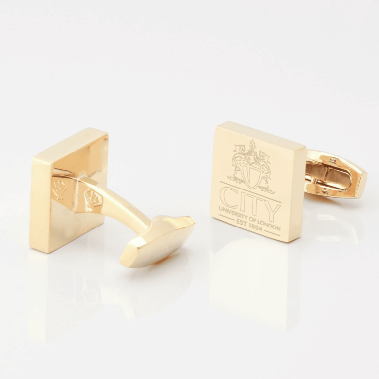 City University Of London Cufflinks Gold