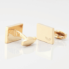 Squash Engraved Cufflinks Gold 2