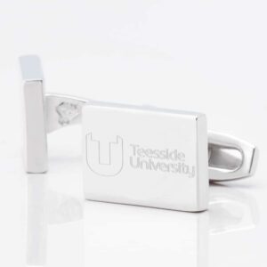 Teeside University cufflinks silver