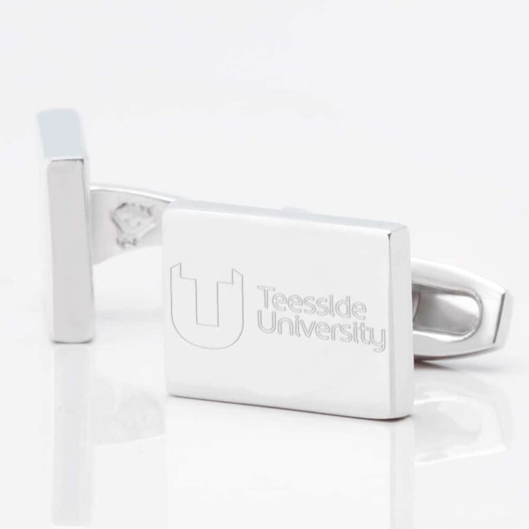Teeside University cufflinks silver