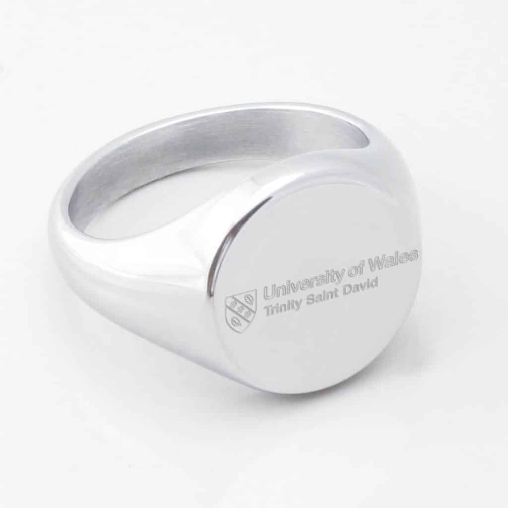 Trinity Saint David University Signet Ring Silver