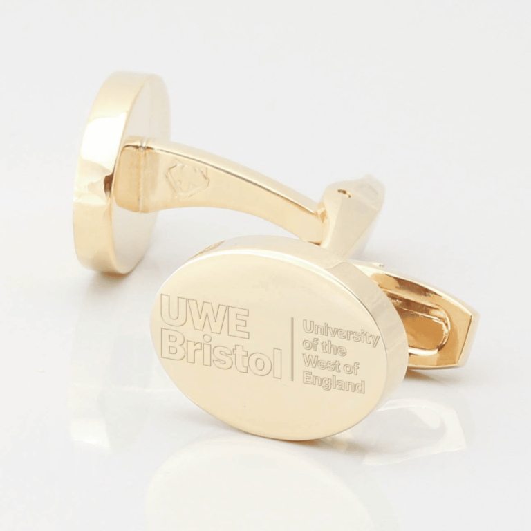 University Of West England Cufflinks Gold 2