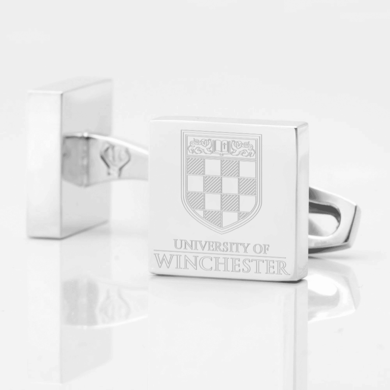 University Of Winchester Cufflinks Silver University Of Winchester Cufflinks Silver